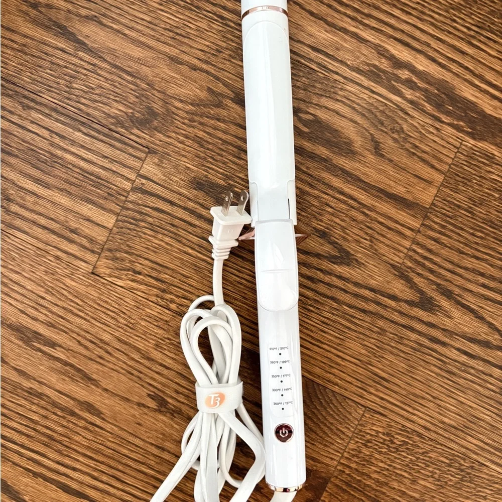 T3 Micro • White Rose Gold • SinglePass Curl • 1.25" • #77581 • CERAMIC • SLEEK - Picture 2 of 4